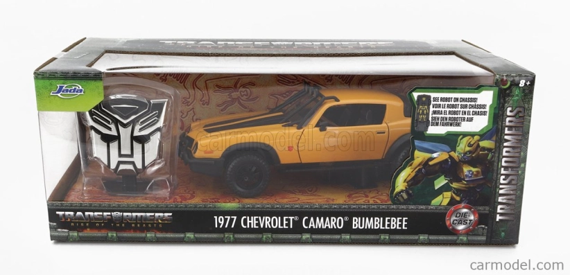 Jada Chevrolet Camaro Coupe 1977 - Bumblebee Transformers V L'ultimo Cavaliere 1:24 Žlutá Černá
