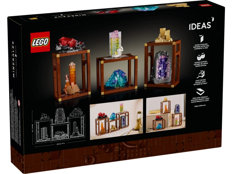 LEGO nápady - Kolekcia minerálov