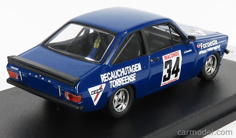 Trofeu Ford england Escort Mkii N 34 Rally Vila Do Conde 1980 A.carreira 1:43 Modrá
