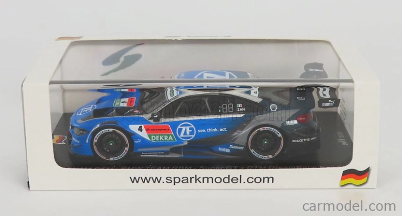 Spark-model BMW radu 4 M4 Zf Team Rbm N 4 Super Gt Dream Race Fuji 2019 A.zanardi 1:43 2 Tones Blue Black