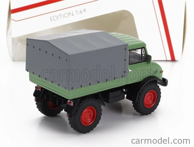 Schuco Mercedes benz Unimog U406 Truck 1966 1:64 Zelená Šedá