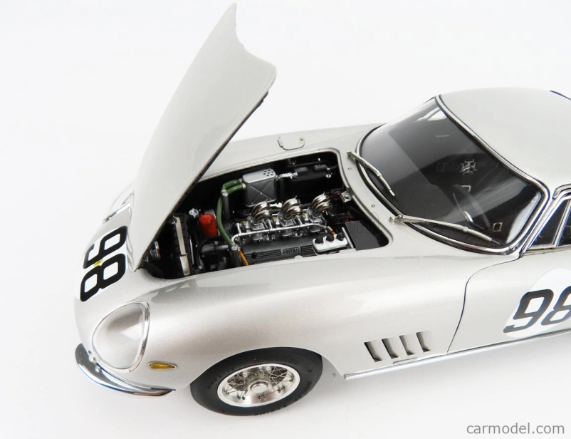 Cmc Ferrari 275 Gtb/c Competizione Ch.9051 N 98 500km Mugello 1966 R.sinibaldi - M.grana 1:18 Silver