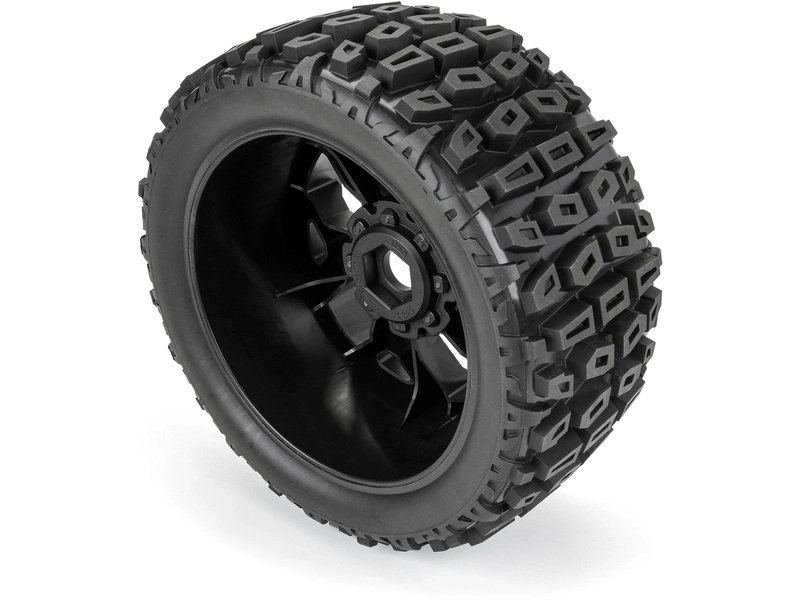 Duratrax kolo 5.7" 1:6 Brutus Monster Truck, disk Ripper černý H24mm (2)