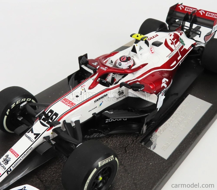 Minichamps Alfa romeo F1 C41 Team Orlen Racing N 99 Posledné preteky Abu Dhabi GP 2021 Antonio Giovinazzi 1:18 Biela červená met.