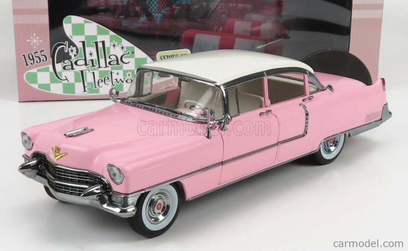 Greenlight Cadillac Fleetwood Series 60 1955 1:18, růžová