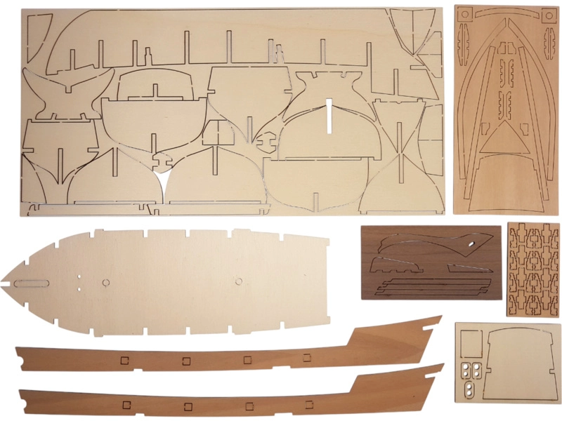 OCCRE Albatros škuner 1:100 kit