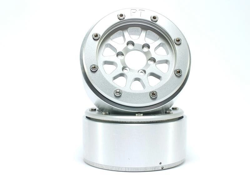 Kovové Beadlock CNC disky Absima Metsafil 1.9 Gear Silver/Silver, 2 ks