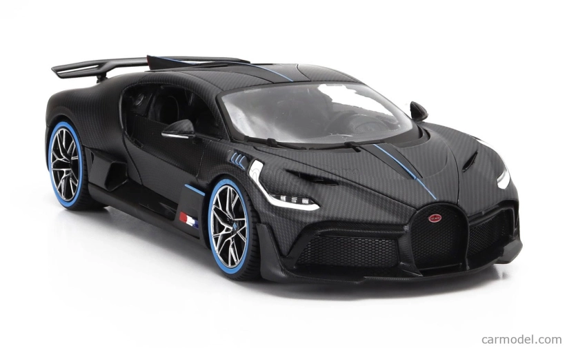 Bburago Bugatti Divo 2018 - 50th Anniversary Bburago 1:18 Matně Černá Uhlíková Vlákna