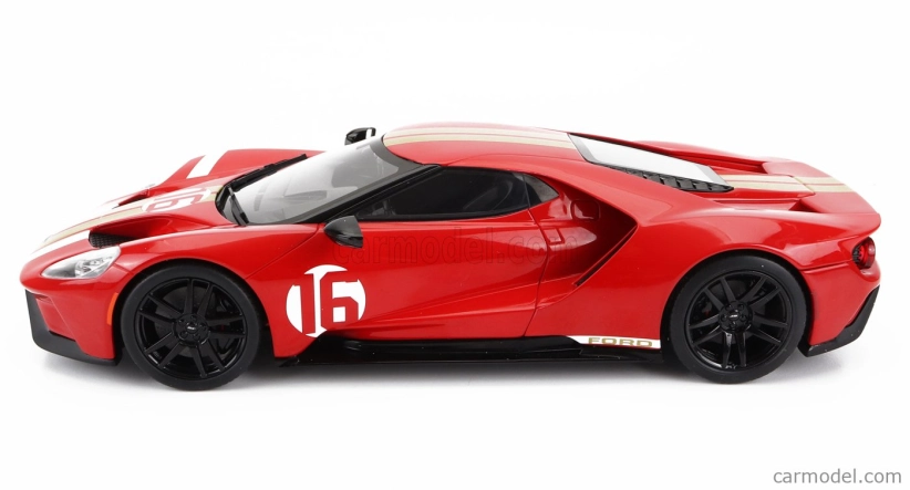 Gt-spirit Ford usa Gt Heritage Edition N 16 Alan Mann 2022 1:18 Červená zlatá
