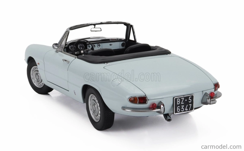 Turistické modely áut Alfa romeo Duetto Spider 1600 Coda Tonda 1966 1:18 Light Blue