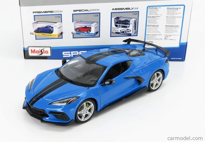 Maisto Chevrolet Corvette Stingray 2020 1:18 Blue