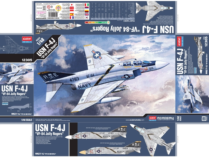 Academy McDonnell F-4J VF-84 Jolly ROgers (1:48)