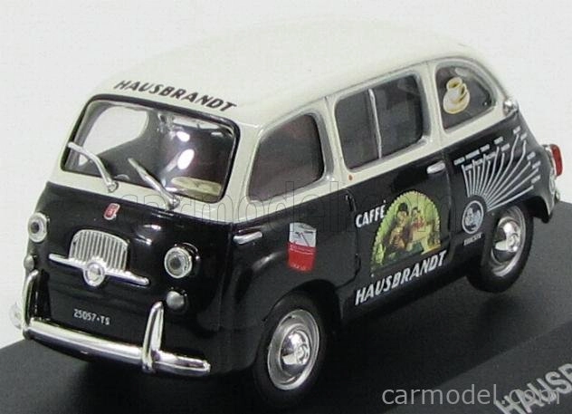 Edicola Fiat 600 Multipla Hausbrandt Caffe' 1956 1:43 čierna biela