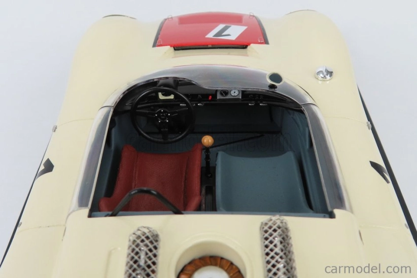 Matrix scale models Porsche 910-8 Bergspider N 1 1967 1:18 Bílá Červená