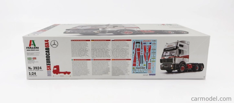 Italeri Mercedes benz Sk1850 Eurocab Tractor Truck 3-assi 1994 1:24 /