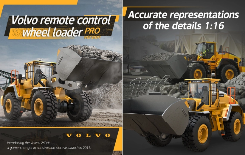 RC kolový nakladač Volvo L260H 1:16 | RCprofi.cz
