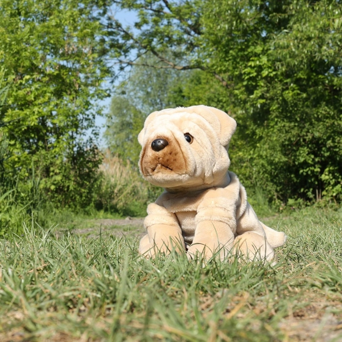 Rappa Plyšový pes šarpej 30 cm ECO-FRIENDLY