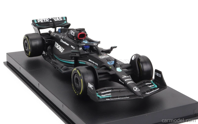 Bburago Mercedes gp F1 W14 Team Mercedes-amg Petronas F1 N 63 1:43, černá