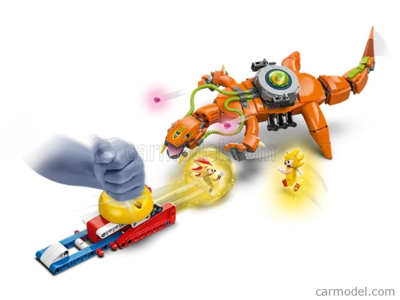 Lego figúrky Ježko Sonic - Super Shadow vs Biolizard - 419 Pezzi - 419 Pcs Orange