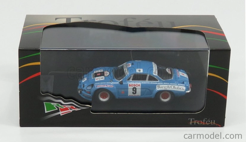 Trofeu Renault Alpine A110 N 9 Rally Ypres 1975 M.nusbaumer - Jimmy 1:43 Modrá