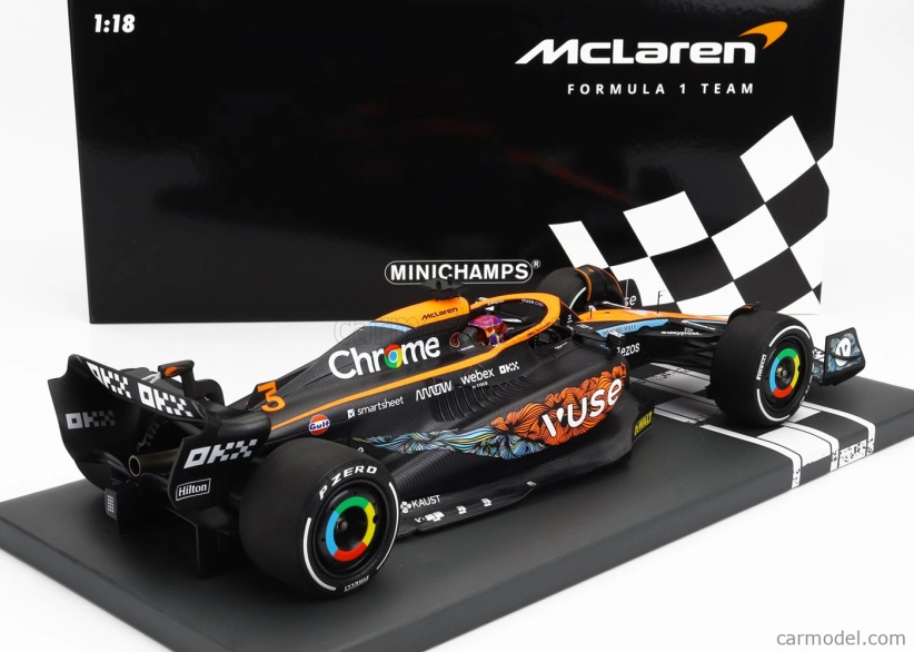 Minichamps Mclaren F1 Mcl36 Team Mclaren N 3 Abu Dhabi GP 2022 Daniel Ricciardo 1:18 Oranžová svetlo modrá