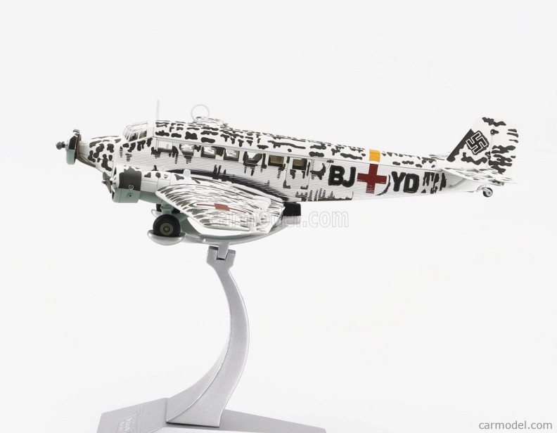 Corgi Junkers Ju52/3m G6e Military Medical Evacuation Airplane 1942 1:72 Bílá Černá