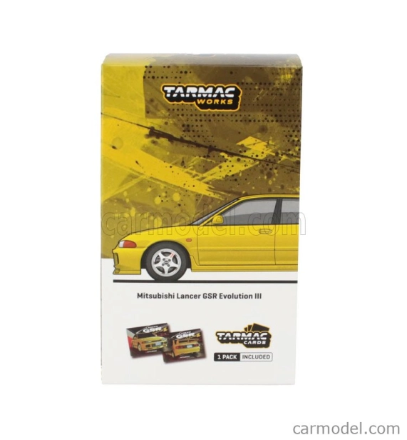 Tarmac Mitsubishi Lancer Evo Iii Gsr 1997 1:64 Žlutá