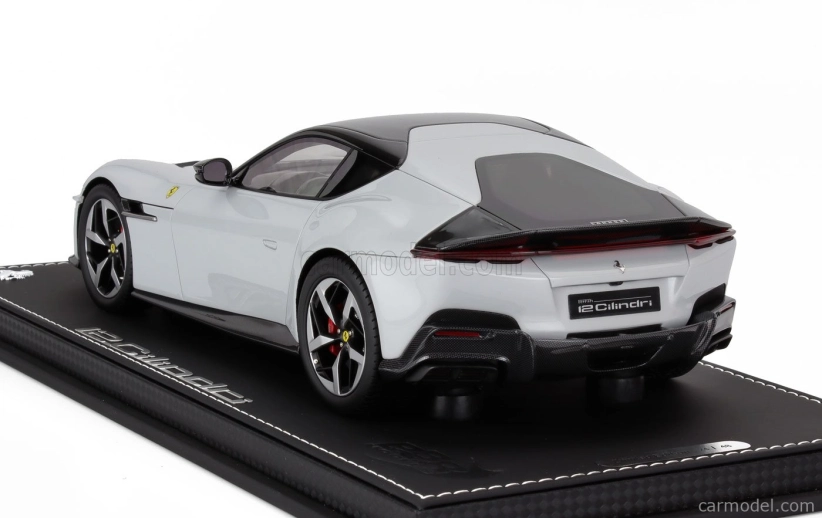 Bbr-models Ferrari 12cilindri Coupe V12 830cv 2024 - Con Vetrina - With Showcase 1:18 Bianco Artico - Bílá Met