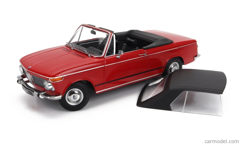 Kk-scale BMW 2002 Cabriolet 1968 - With Removable Soft-top 1:18 Red