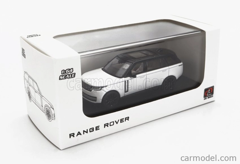 LCD model Land rover Range Rover 2022 1:64 biela čierna