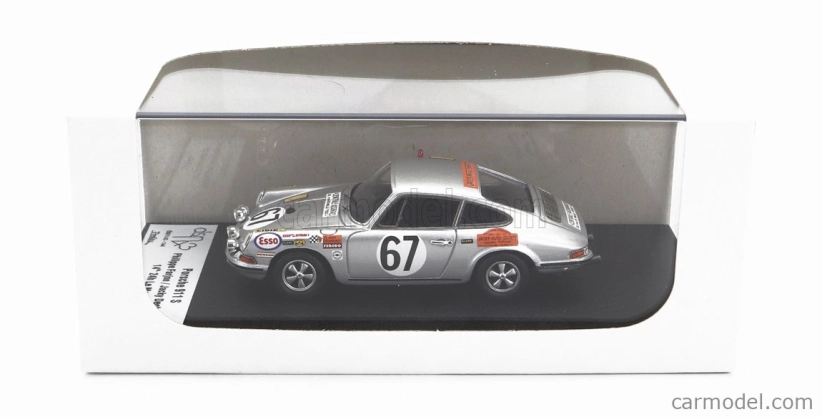Trofeu Porsche 911s Coupe 1991cc S6 Team J.farjon N 67 24h Le Mans 1969 Philippe Farjon - Jacky Dechaumel 1:43 Silver