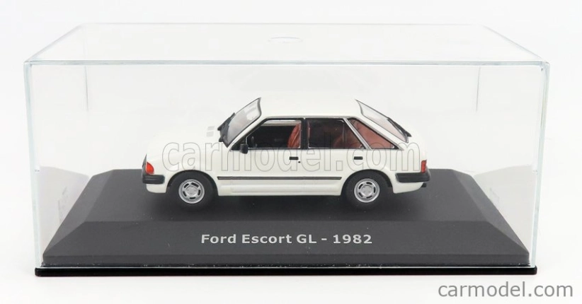 Edicola Ford england Escort Gl 1982 - Con Vetrina - With Showcase 1:43 Bílá