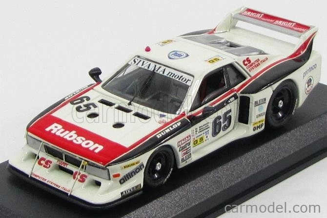 Najlepší model Lancia Beta Montecarlo Team Sivama Motor N 65 24h Le Mans 1982 G.giudici - B.salam - T.perrier 1:43 Biela červená čierna