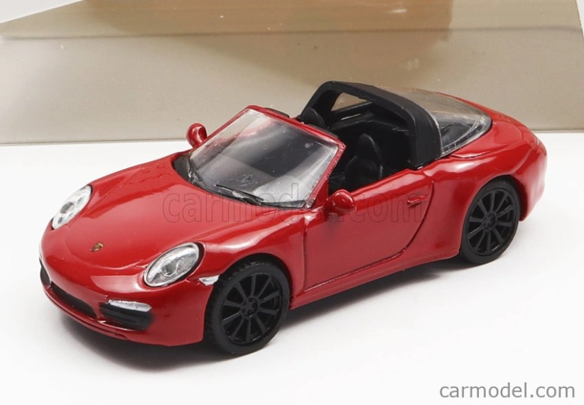 Schuco Porsche 911 991 Targa 4s Cabriolet Open 2013 1:87 Červená