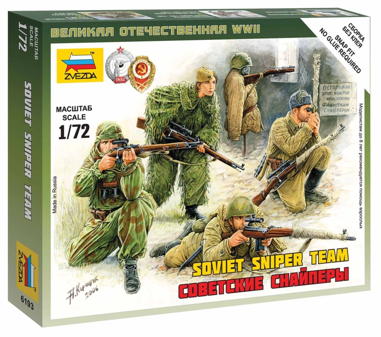 Zvezda figurky - sovětští odstřelovači (1:72)