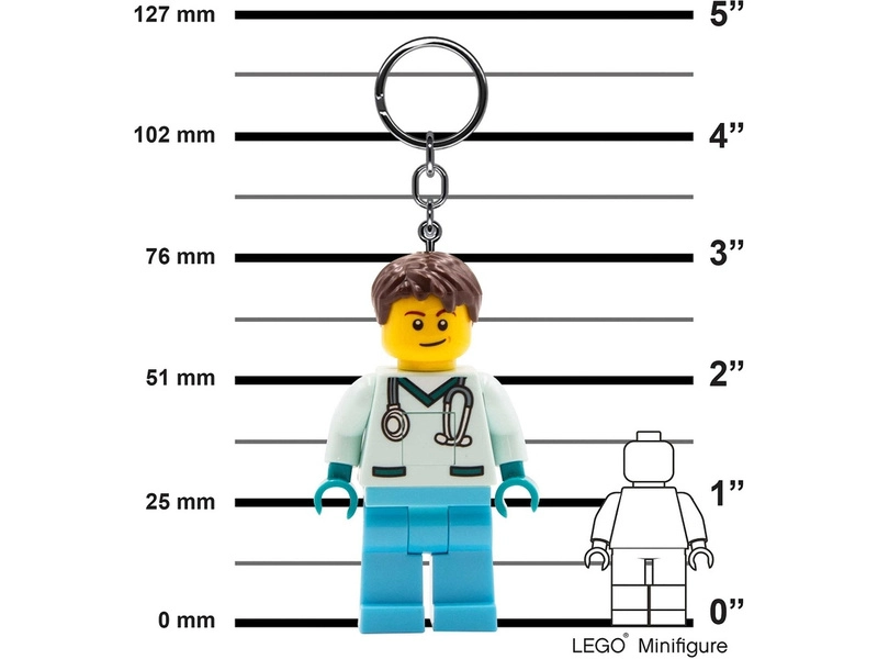 LEGO svietiaca kľúčenka – Iconic Zdravotný brat