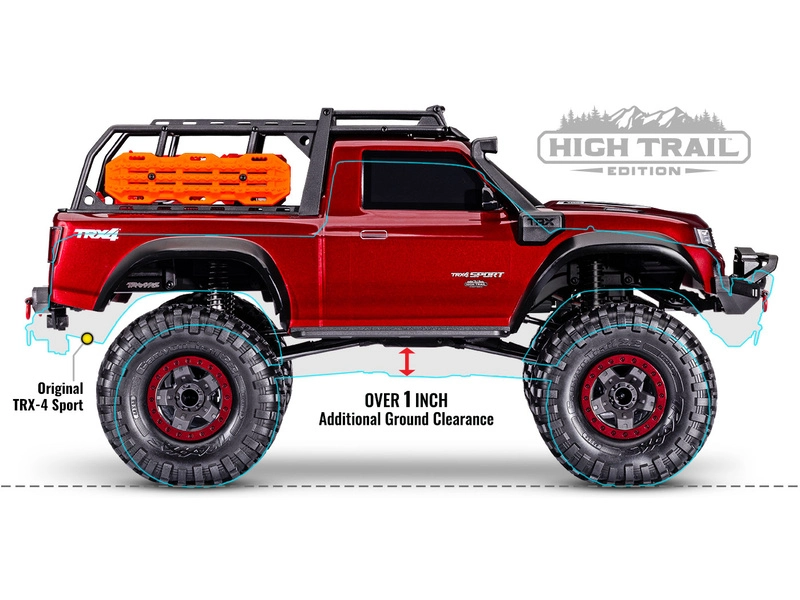 RC auto Traxxas TRX-4 Sport High Trail Edition 1:10 RTR, sivé