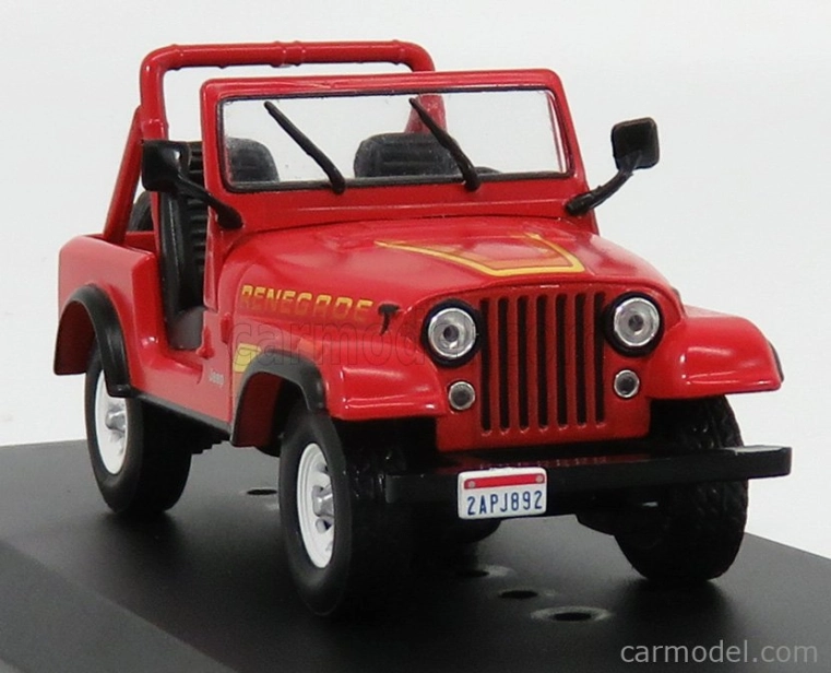 Greenlight Jeep Cj-7 Renegade Open 1983 - Terminátor 1:43 Červená biela