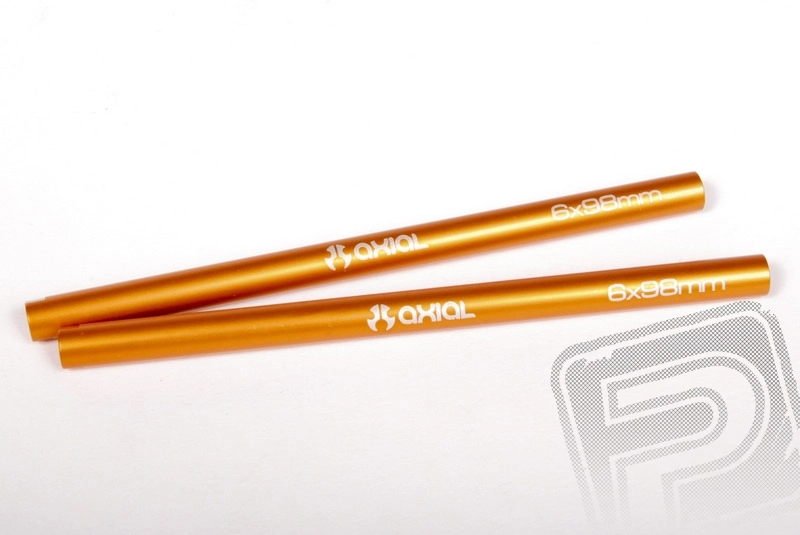 Hliníkové vzpěry/sloupky 6x98mm oranžové (2 ks.)
