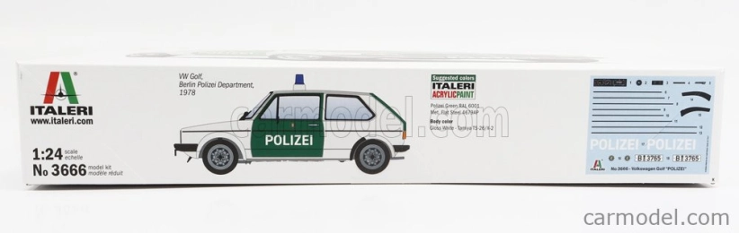Italeri Volkswagen Golf I Polizei 1976 1:24 /