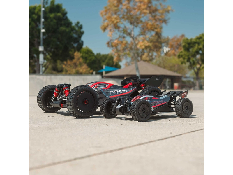 RC auto Arrma Typhon Grom 223S BLX 1:14 4WD RTR Basic, stříbrná