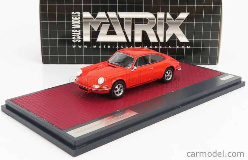 Matrix scale models Porsche 911 916 Prototype 1970 1:43 Red