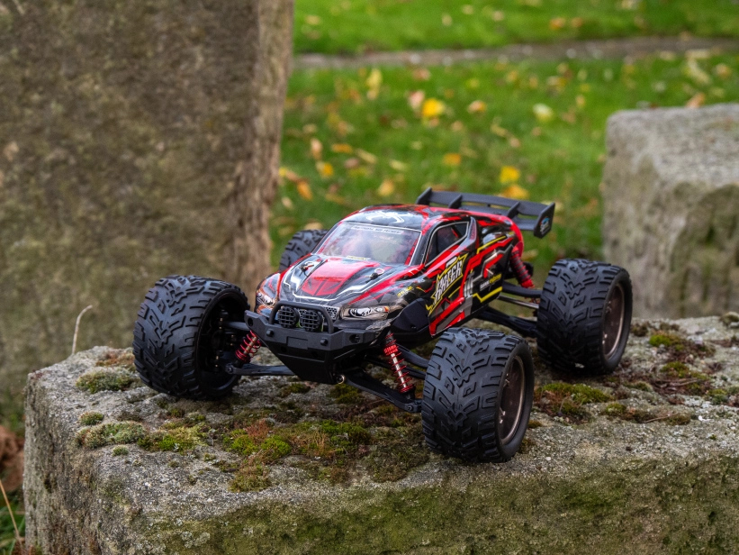 RC auto X9116 Challenger truggy, červená + náhradná batéria