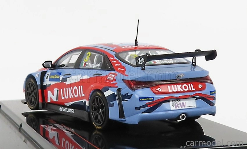 Ixo-models Hyundai Elantra N Tcr Team Lukoil N 3 Wtcr Portugalsko 2021 G.tarquini 1:43 Svetlo modrá červená