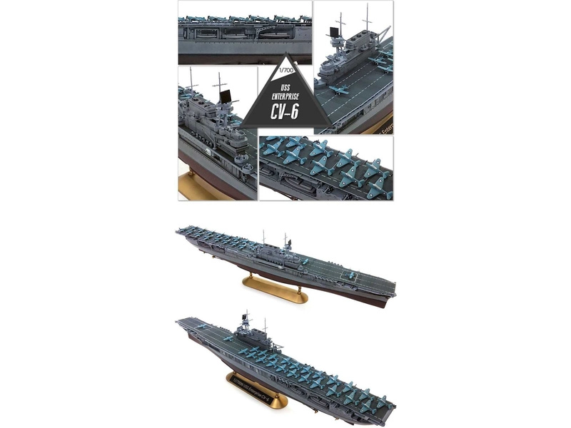 Academy USS Enterprise CV-6 „bitka pri Midway“ (1:700)