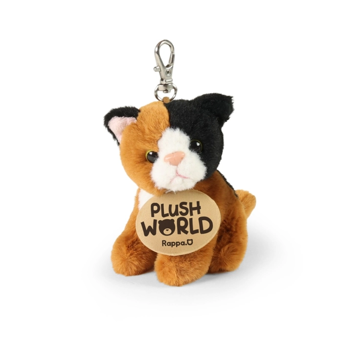 Rappa Plyšová klíčenka, přívěsek Kočka 9 cm ECO-FRIENDLY PLUSH WORLD