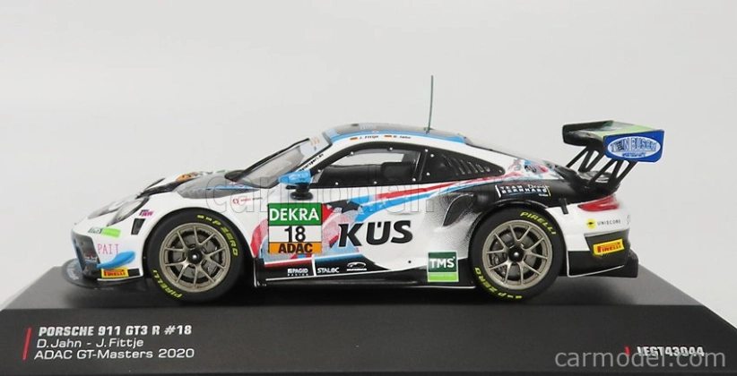 Ixo-models Porsche 911 991-2 Gt3 R Team Kues 75 Bernhard N 18 1:43, bíločerná