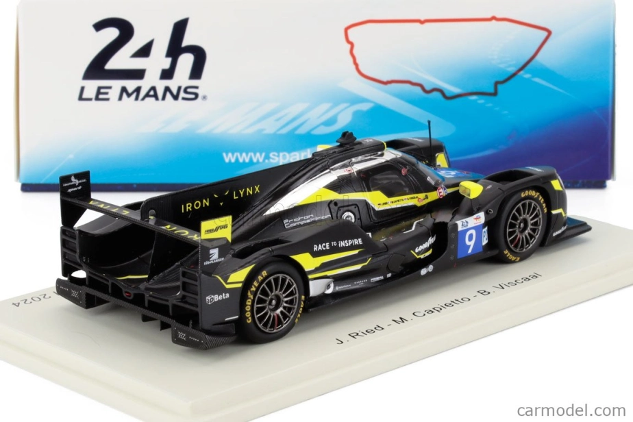 Spark-model Oreca 07 Gibson Gk428 4.2l V8 Team Proton Competition N 9 24h Le Mans 2024 Maceo Capietto - Jonas Ried - Bent Viscaal 1:43 Černá Žlutá
