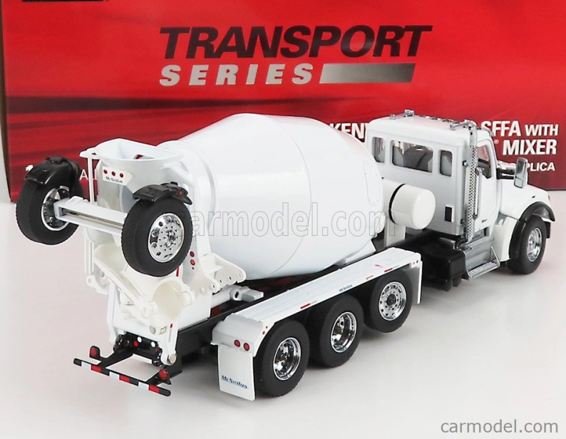 Dm-models Kenworth T880s Betoniera Tanker Cement Mixer Truck 4-assi 1990 1:50 Bílá
