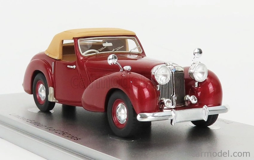 Kess-model Triumph Roadster Closed 1949 1:43 Red Met Beige